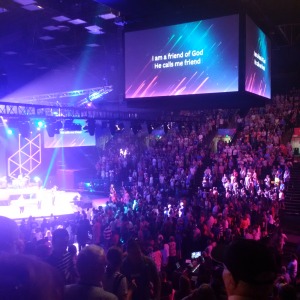 Worship with almost 10,000 staff. Wow!